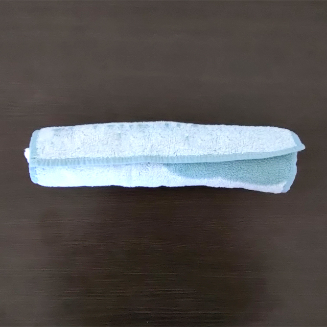 マイピーロにハンドタオルを巻く