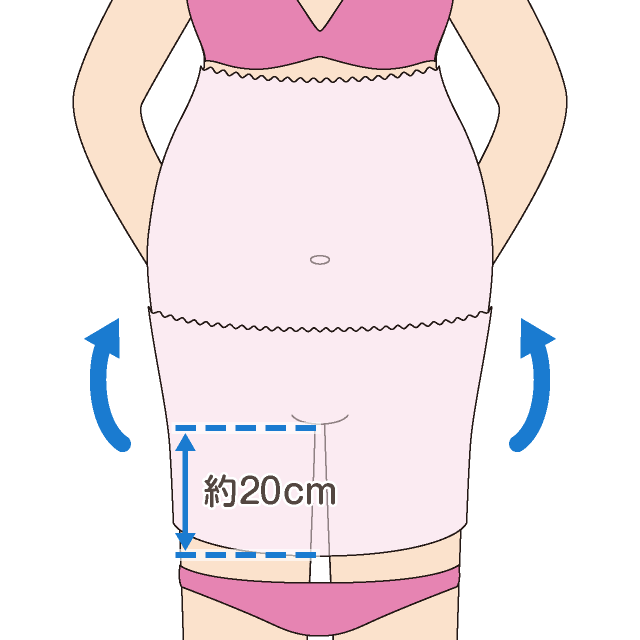 ふわっと腹巻ロングの使い方