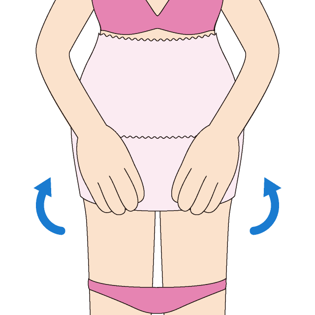 ふわっと腹巻セミロングの使い方