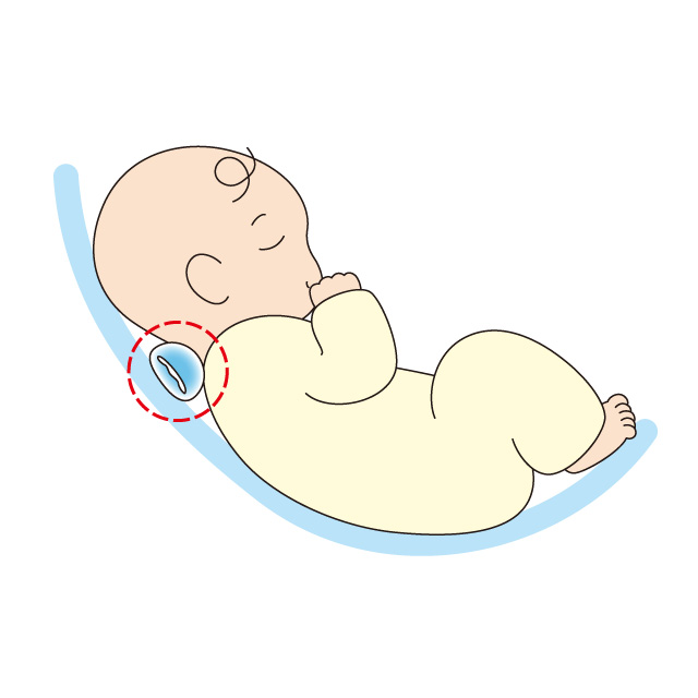 まるまるねんね 首をサポート